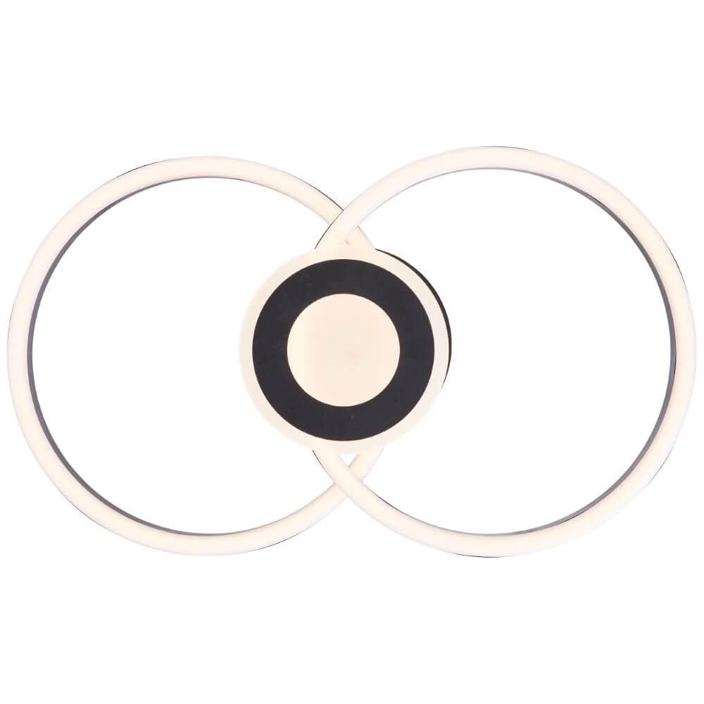 Ceiling lamp Bray Round Black Brilliant 4004353420023