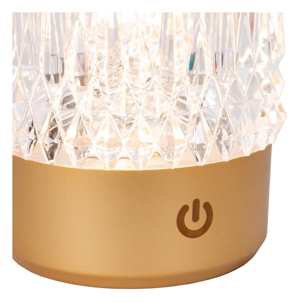 Rechargeable table lamps Lily Set of 3 Gold Lucide 5411212461070