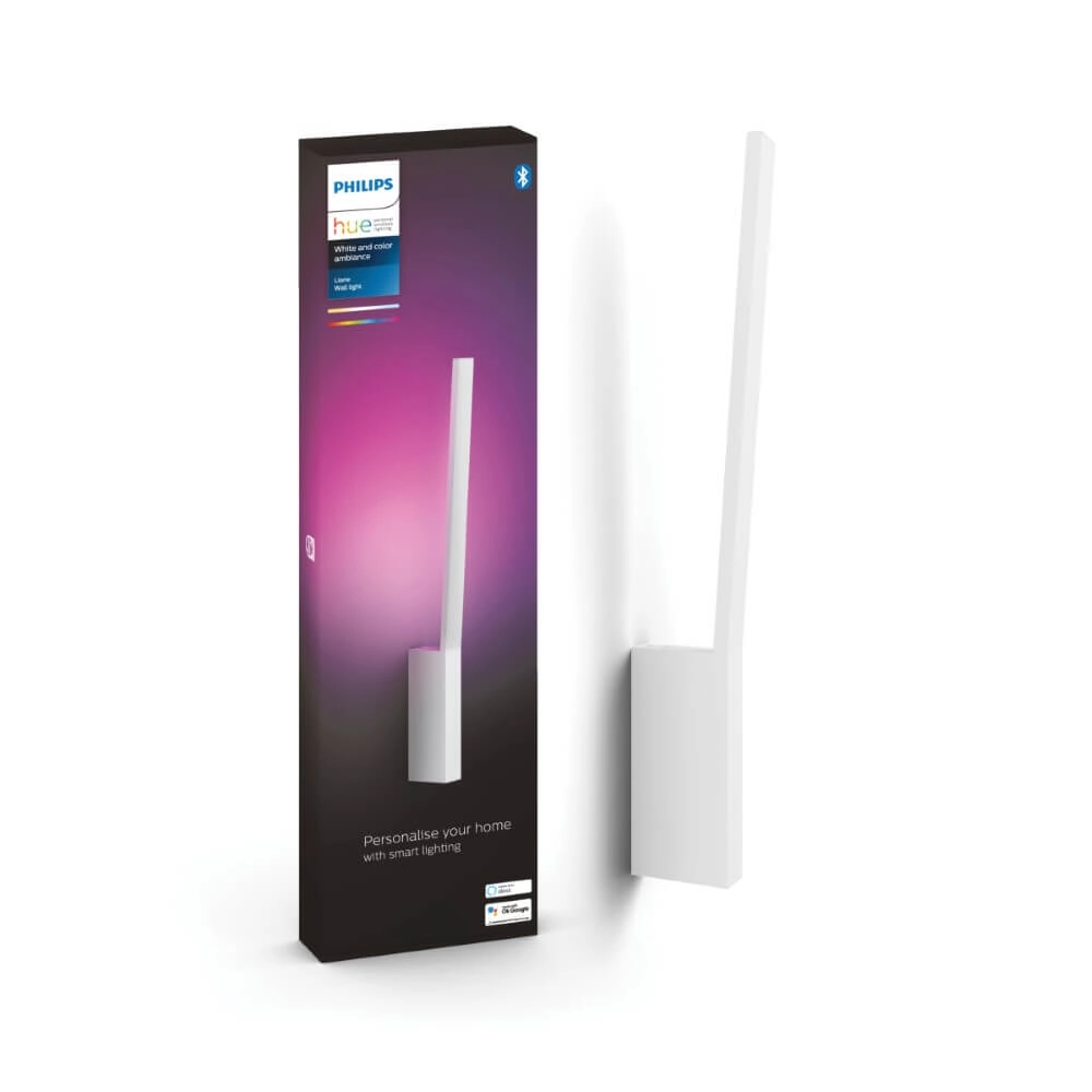 Wall lamp Backlight Hue Liane - White and Color white Philips 8719514343443