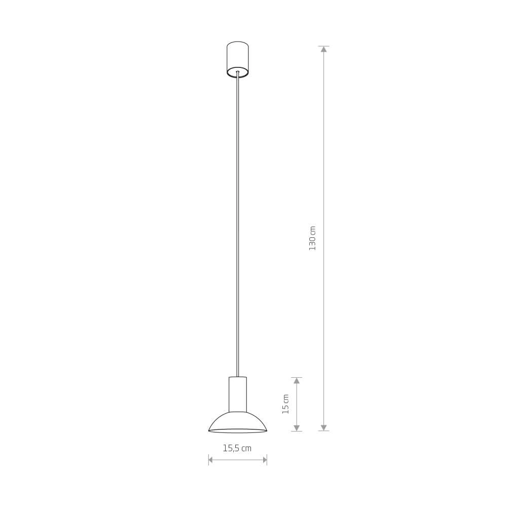 Pendant lamp Hermanos C black Ø 15.5cm Lyora 5903139819299