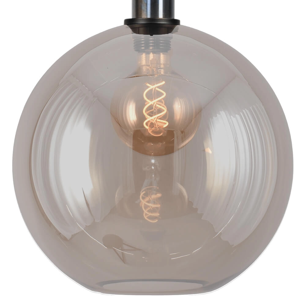 Hanging lamp Ø 30cm Bella 2 Dappled oil with gold glass Masterlight 8718121334189