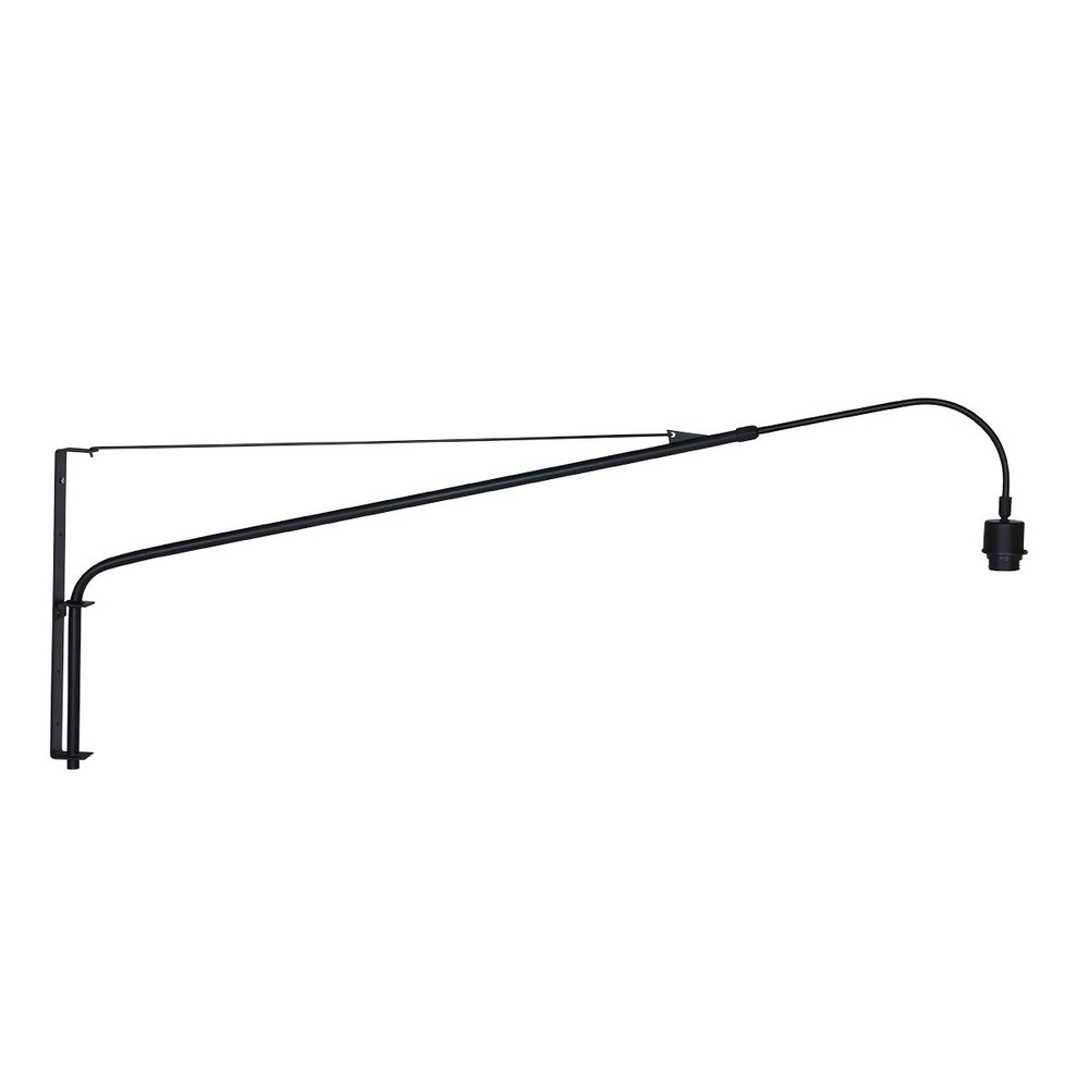Wall lamp Elegant Classy with rattan and black hood Steinhauer 8712746182446