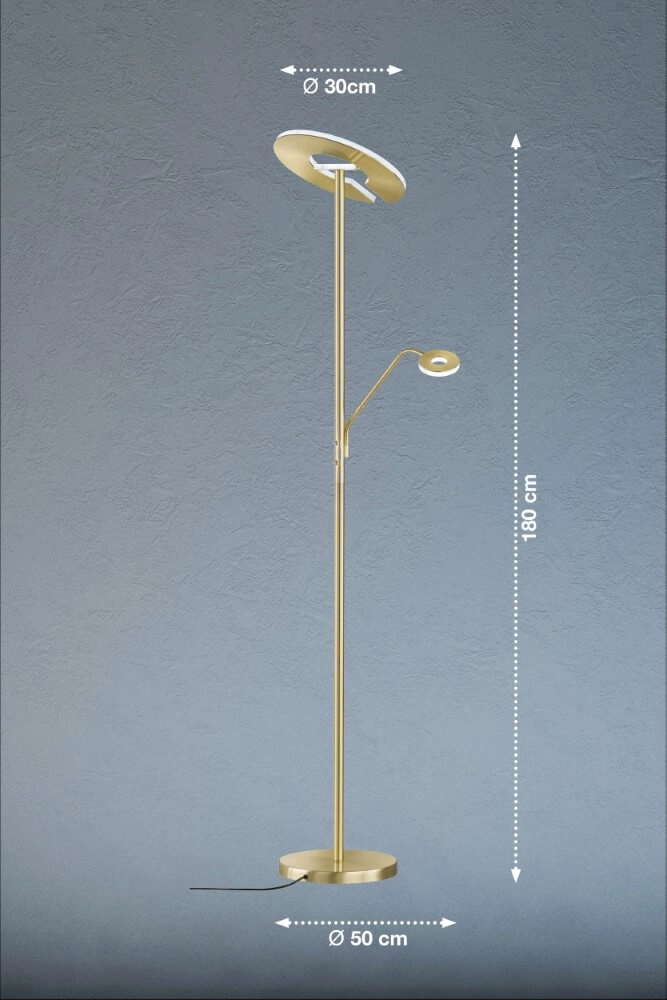 Gold LED Reading Light Dent Fischer & Honsel 4003694403160