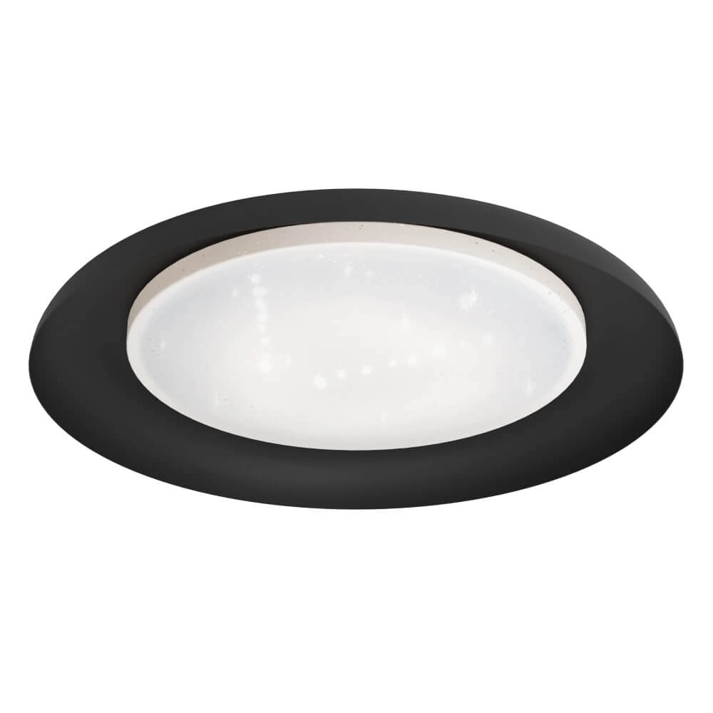 Black ceiling lamp Penjamo Ø 46.5cm