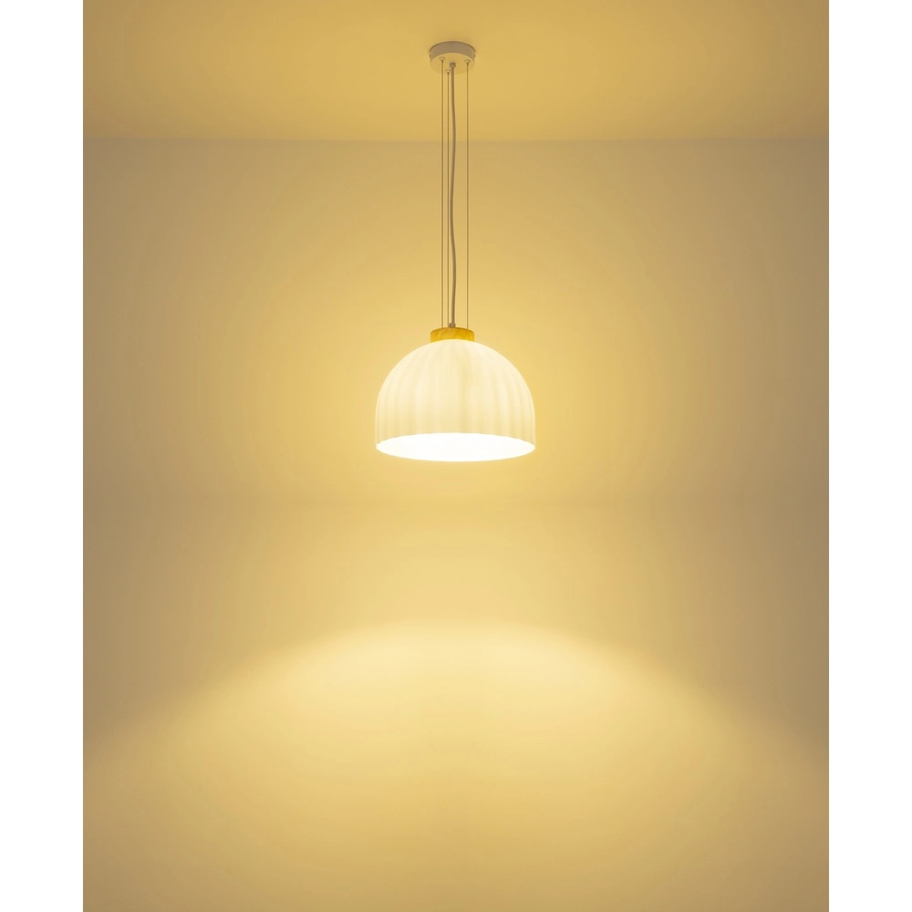 Pendant lamp Swanson white Ø 30cm Globo 9007371589999