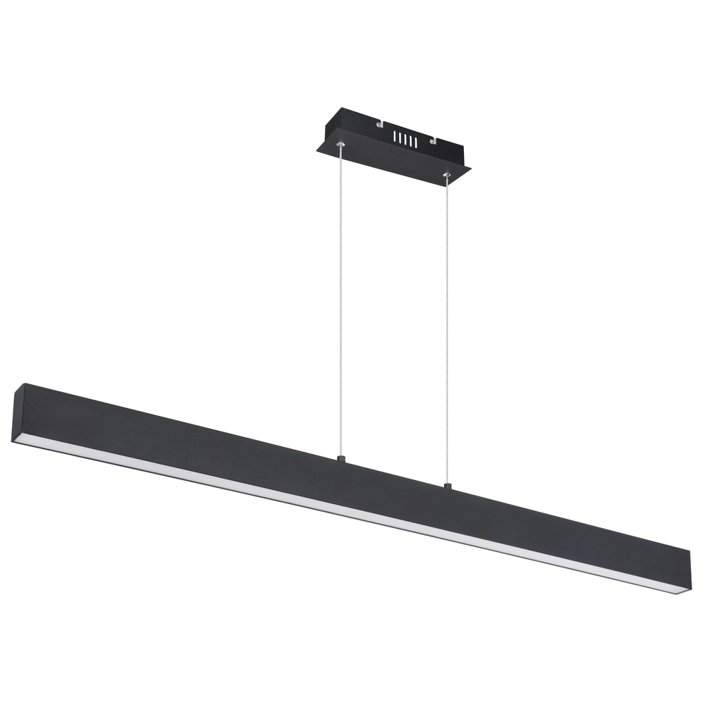 Sleek pendant lamp Verena black 121cm Globo 9007371404599