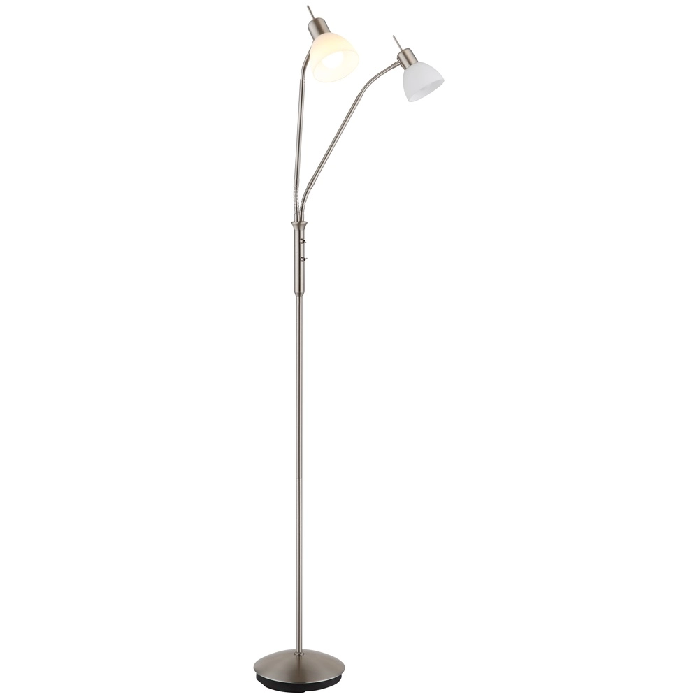 Reading lamp 2-lights Malte nickel Globo 9007371447541