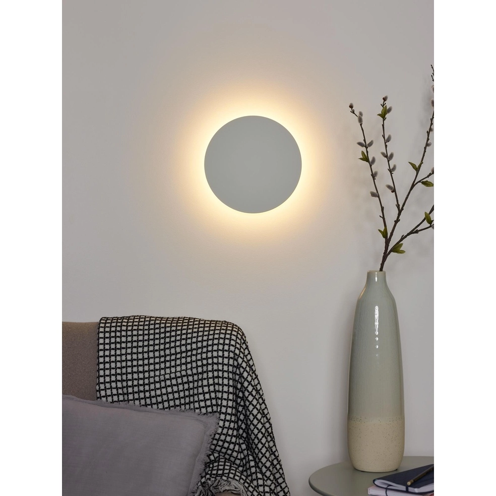 Design wall lamp Eklyps Led Ø 25cm white Lucide 5411212460264