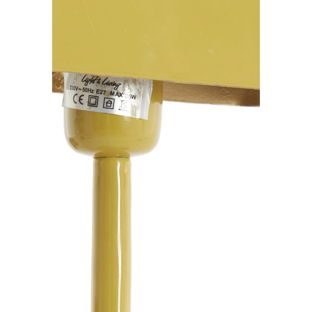 Bedside Lamp Elenie 20x10cm - gloss ochre yellow Light & Living 8717807818722