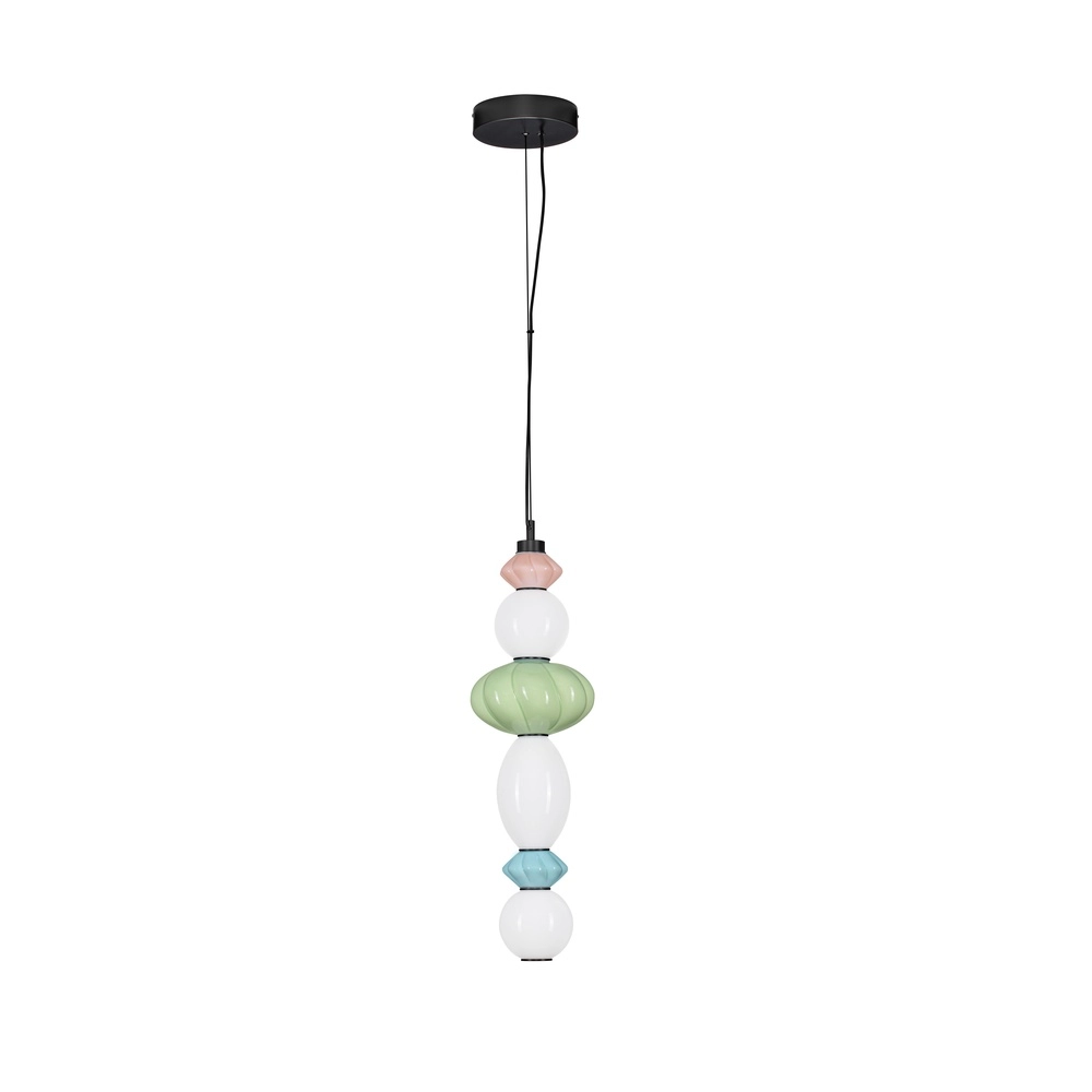 Pendant lamp Oneta pink - white - green - blue