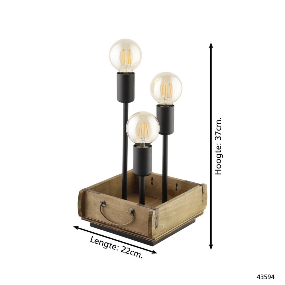 Wooden table lamp Wootton Eglo 9002759435943
