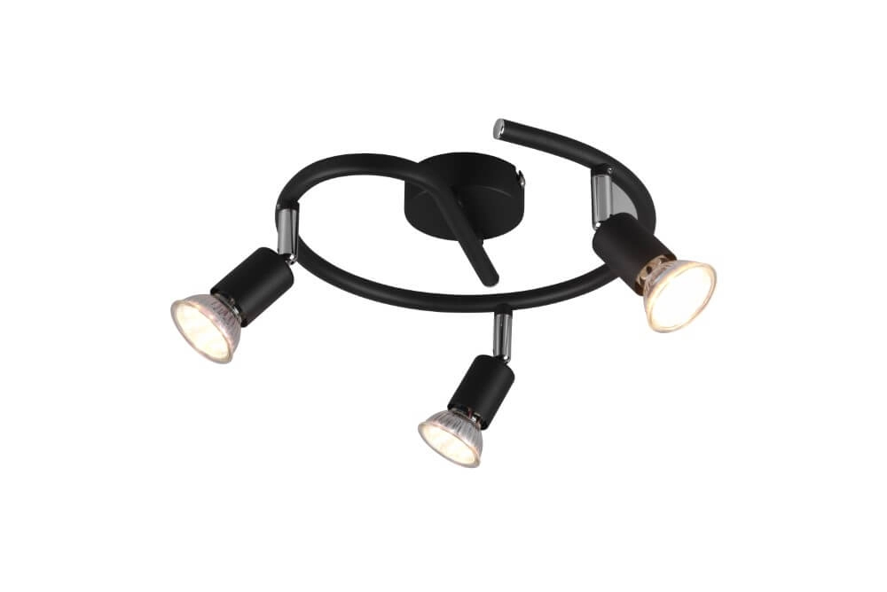 Spot Paris 3-light black Trio 4017807505115