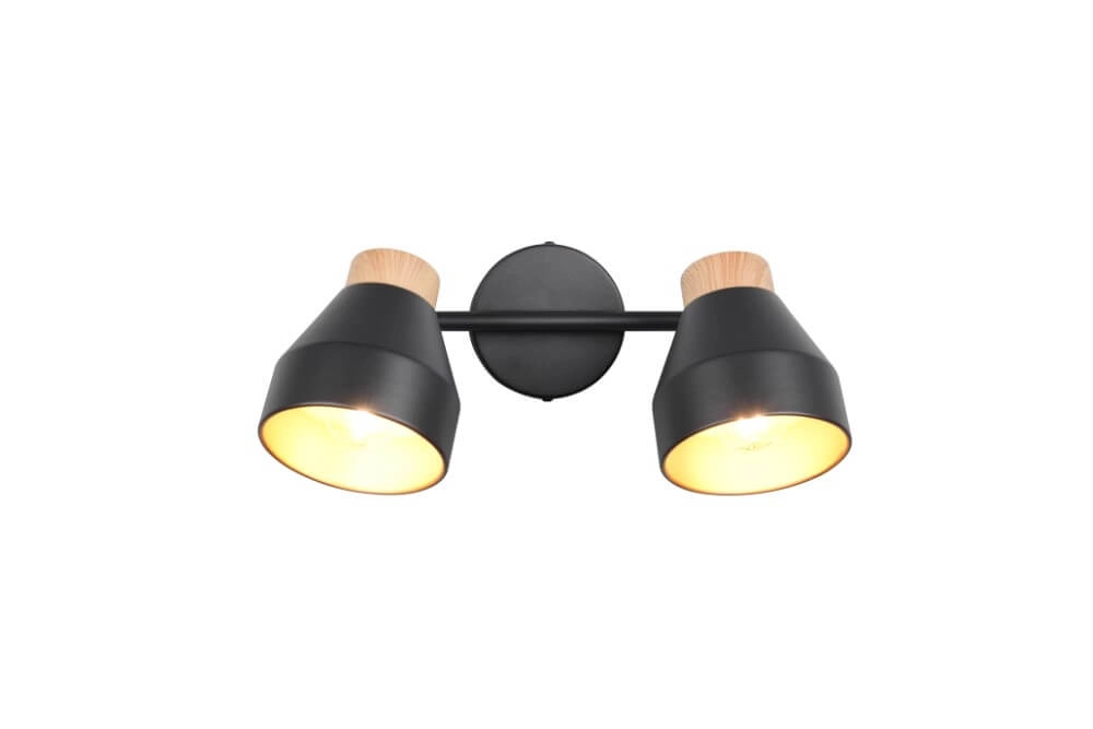 Design ceiling lamp 2-lights Valentin black Trio 4017807637410