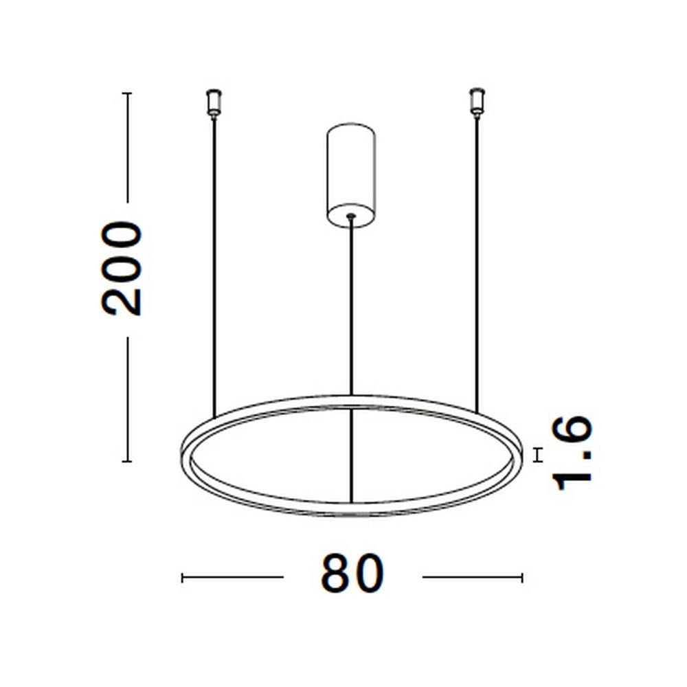 Round pendant lamp Tarquin silver grey Ø 80cm Lyora 5212017438324