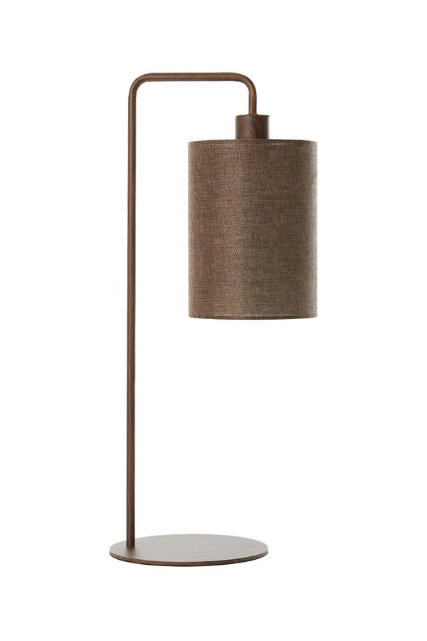 Japandi table lamp Donio dark wood print Light & Living 8717807759582