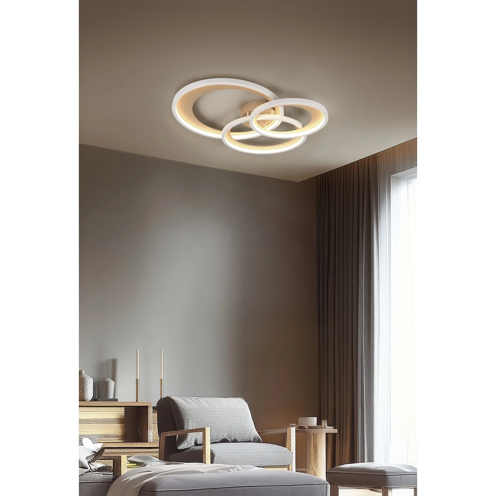 Modern ceiling lamp Granada mocha brown Trio 4017807653571