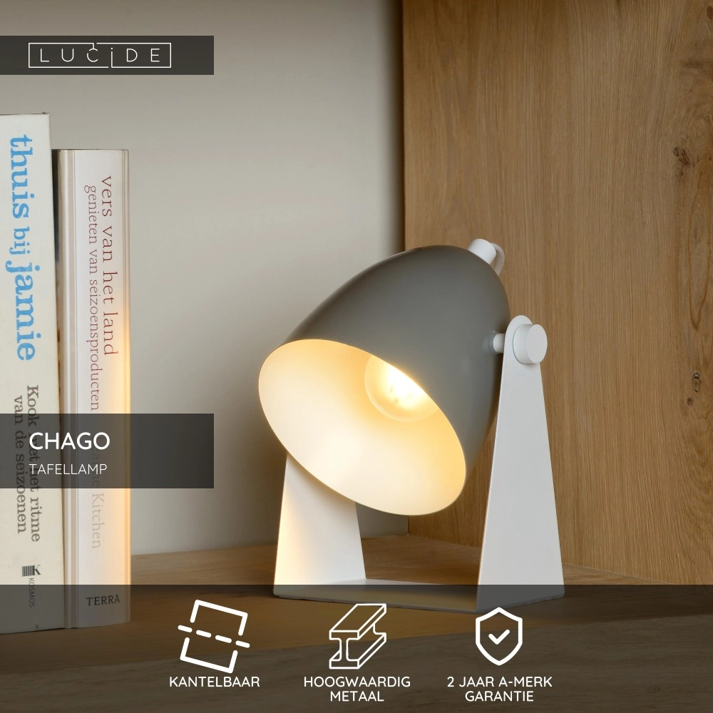 Table lamp Chago grey Lucide 5411212450630