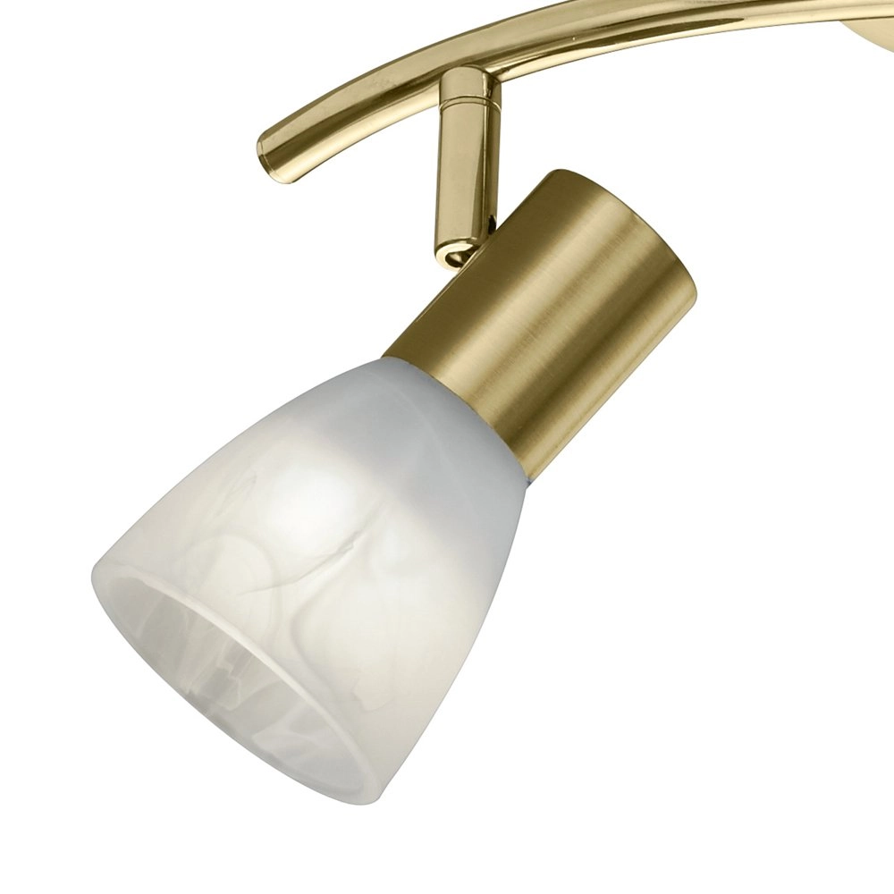 LED ceiling spot Levisto 2-light brass matt Trio 4017807281668