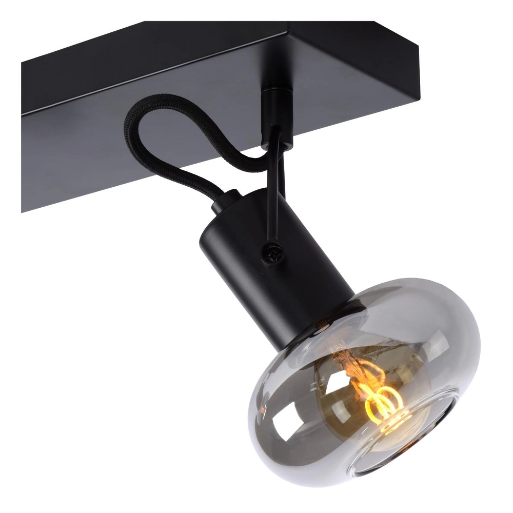 Ceiling lamp Madee 2-light black Lucide 5411212176783