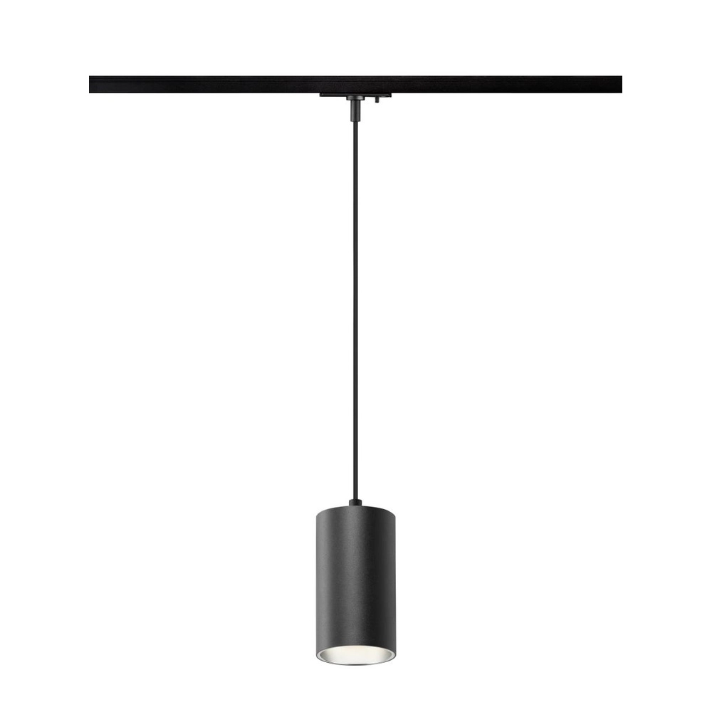 Pendant light for rail Asto Tube 1-phase black SLV 4024163306553