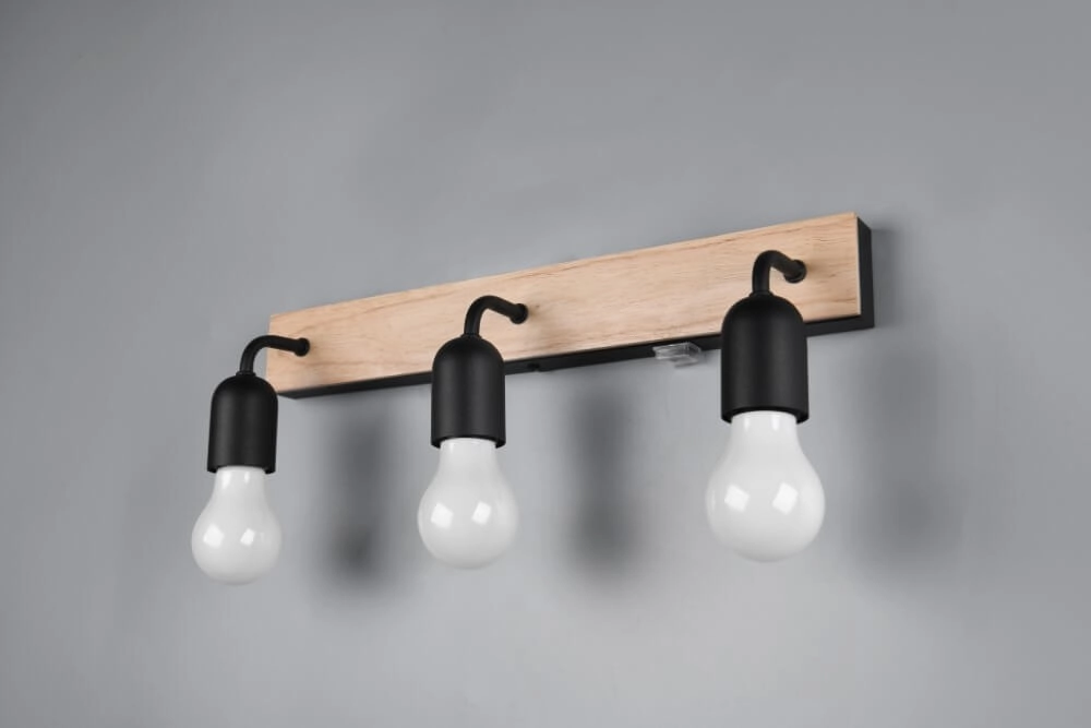 Country bathroom wall lamp Arturo 3x E27 Trio 4017807615685