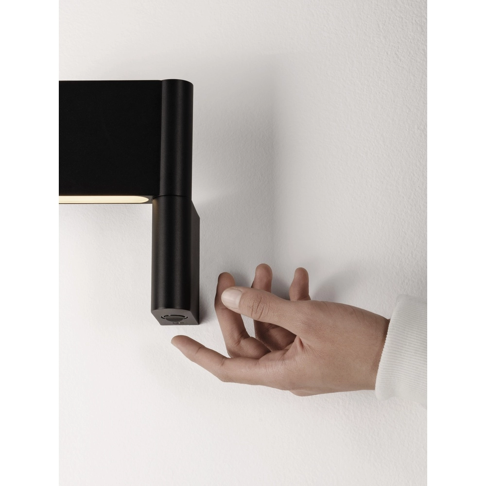 Wall lamp Flusso black Lyora 5212017478115