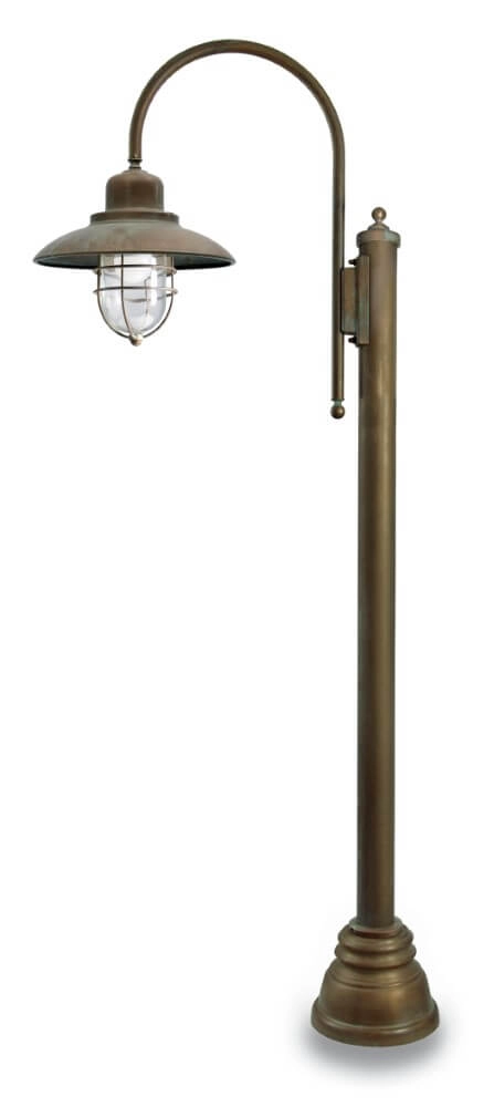 Floor lamp Patio Cage S - aged brass