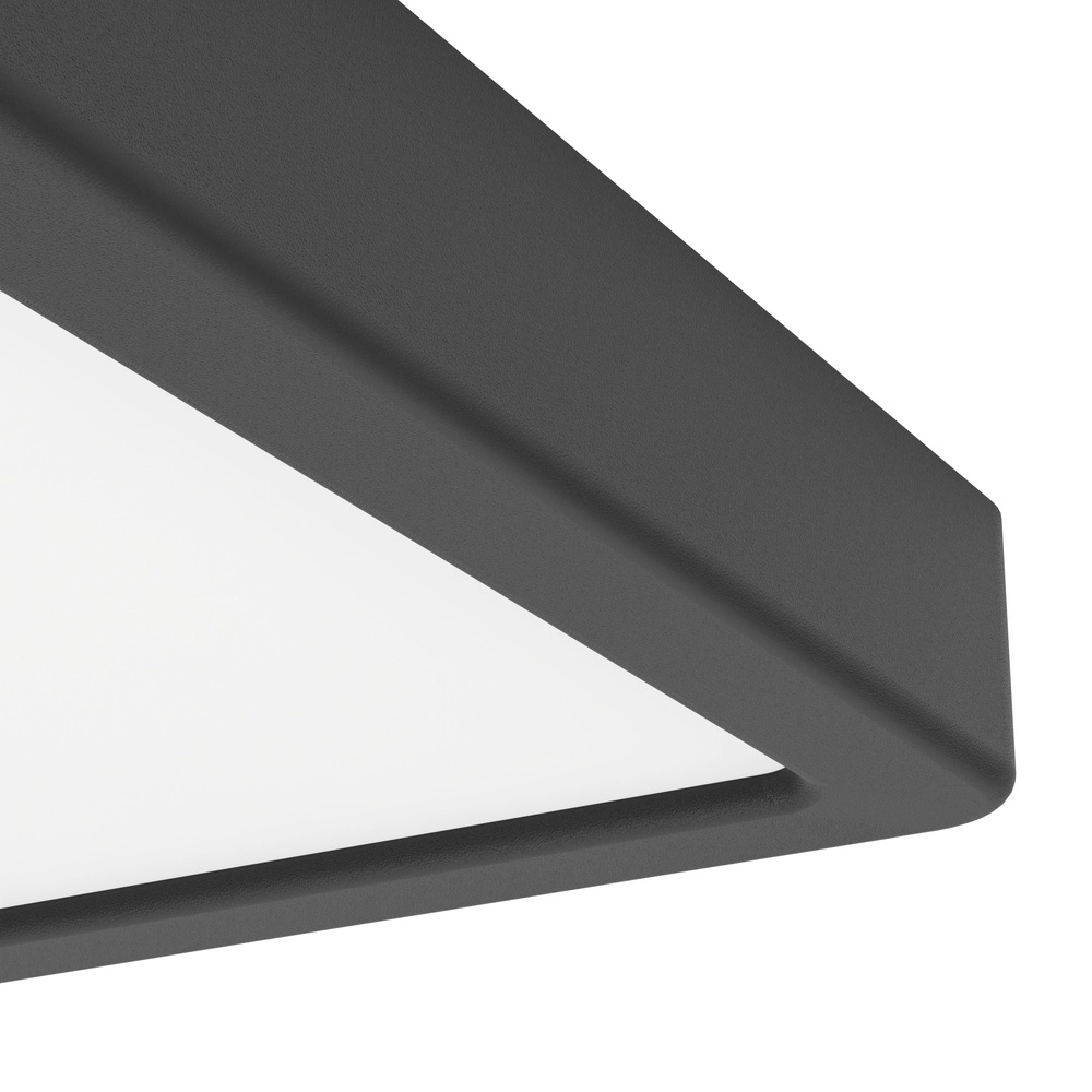 Ceiling light IP44 Fueva 6 Square - Black - 15x15cm Eglo 9008606330331