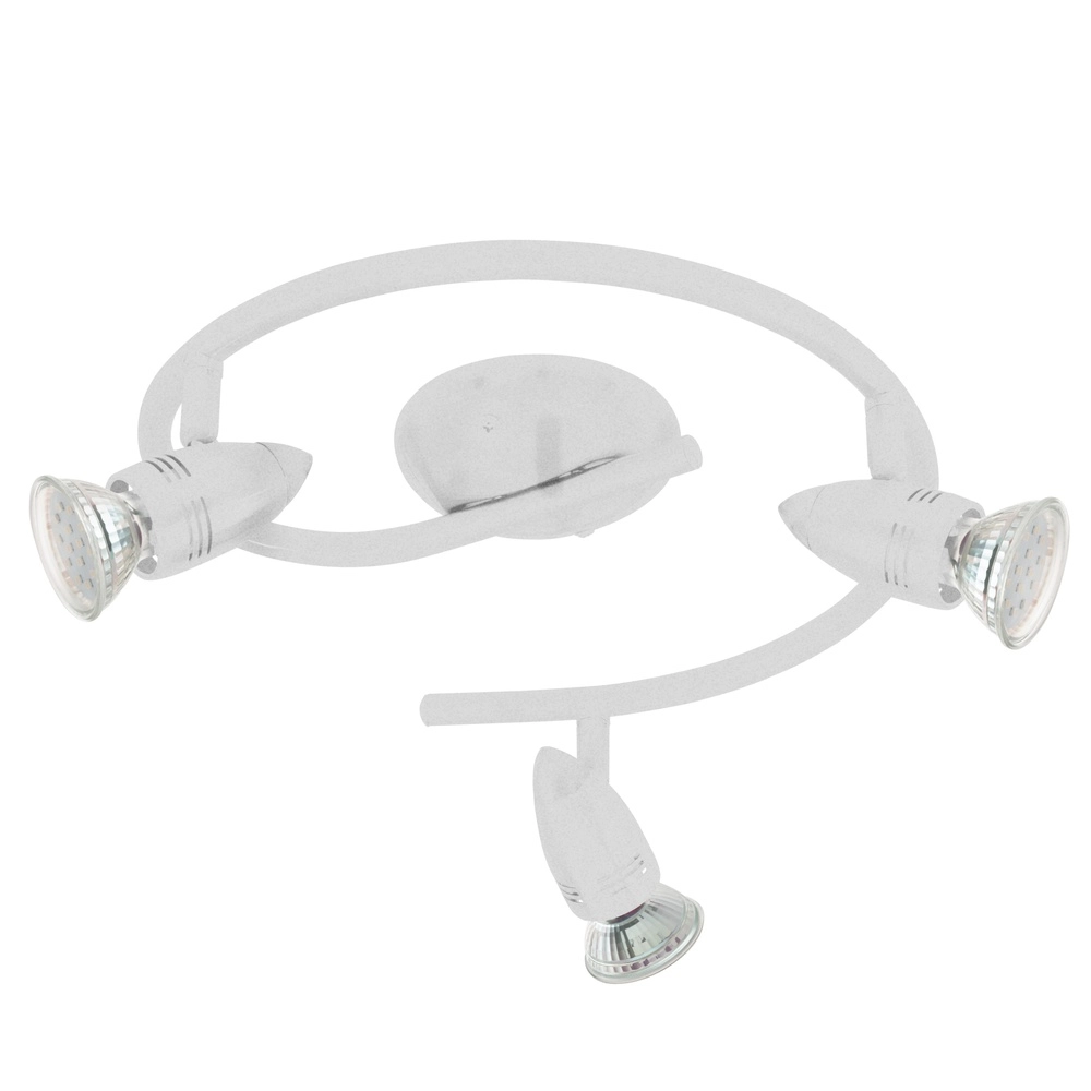 Surface-mounted spot Magnum-Led 3-light white