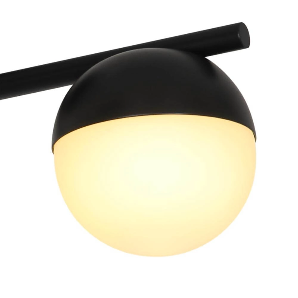 Black ceiling lamp Contina Design 3-light Nordlux 5704924024306