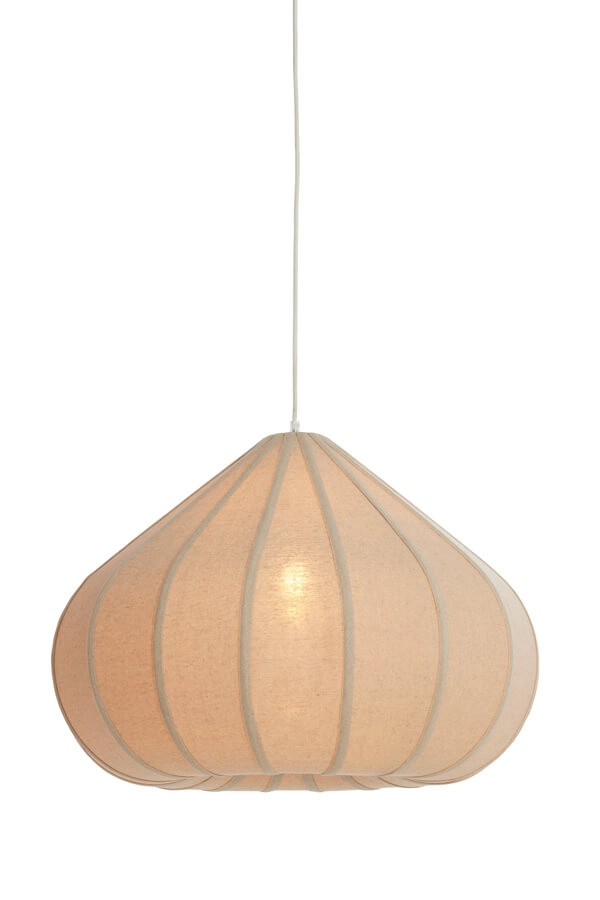 Cream pendant lamp Zubeda Ø 60cm