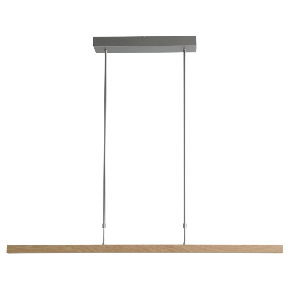 Hanging lamp Oak nickel with wood 104cm Masterlight 8718121192215