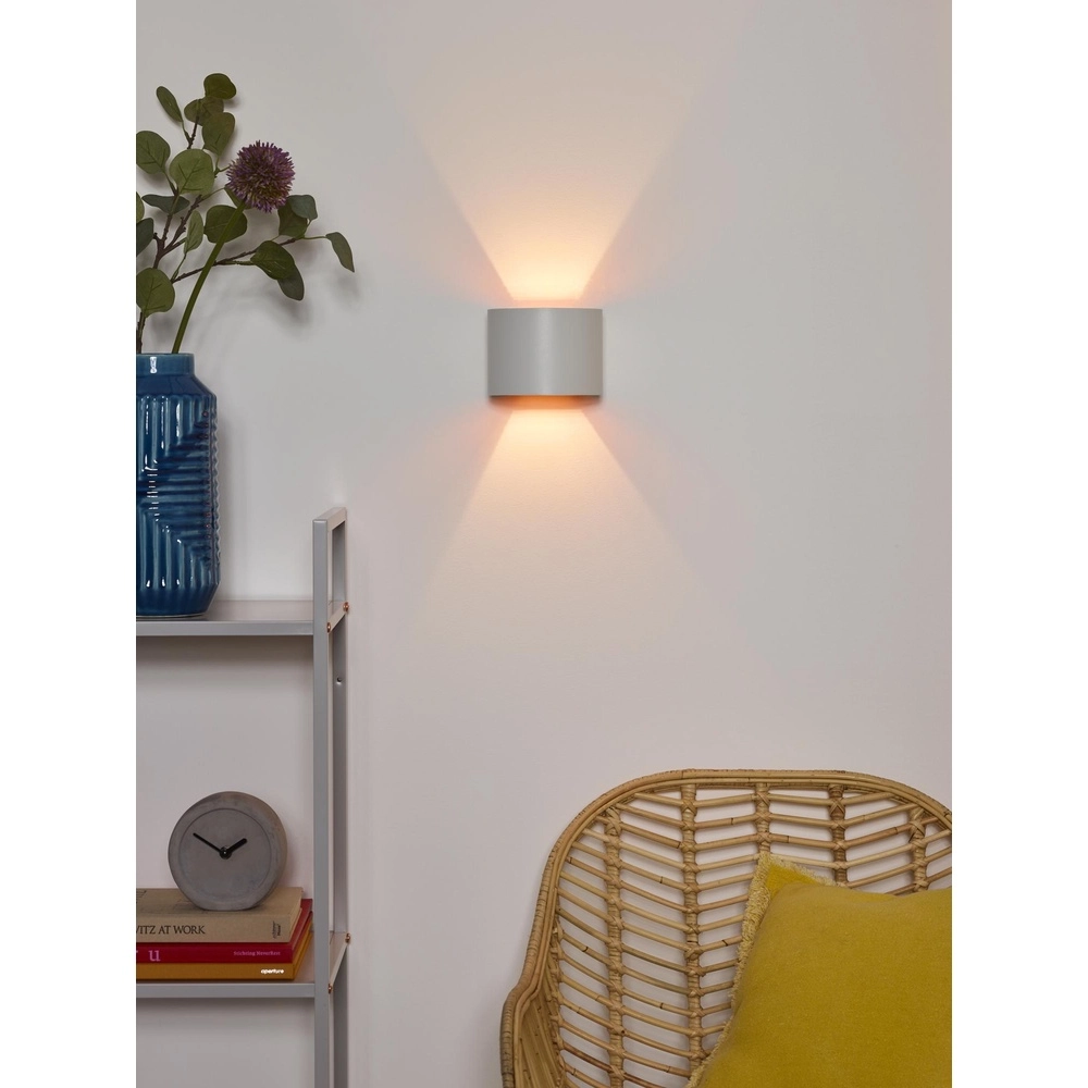 Rounded wall spot Xio 2700K white Lucide 5411212091918