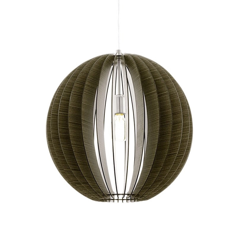 Pendant lamp Cossano 50cm dark brown