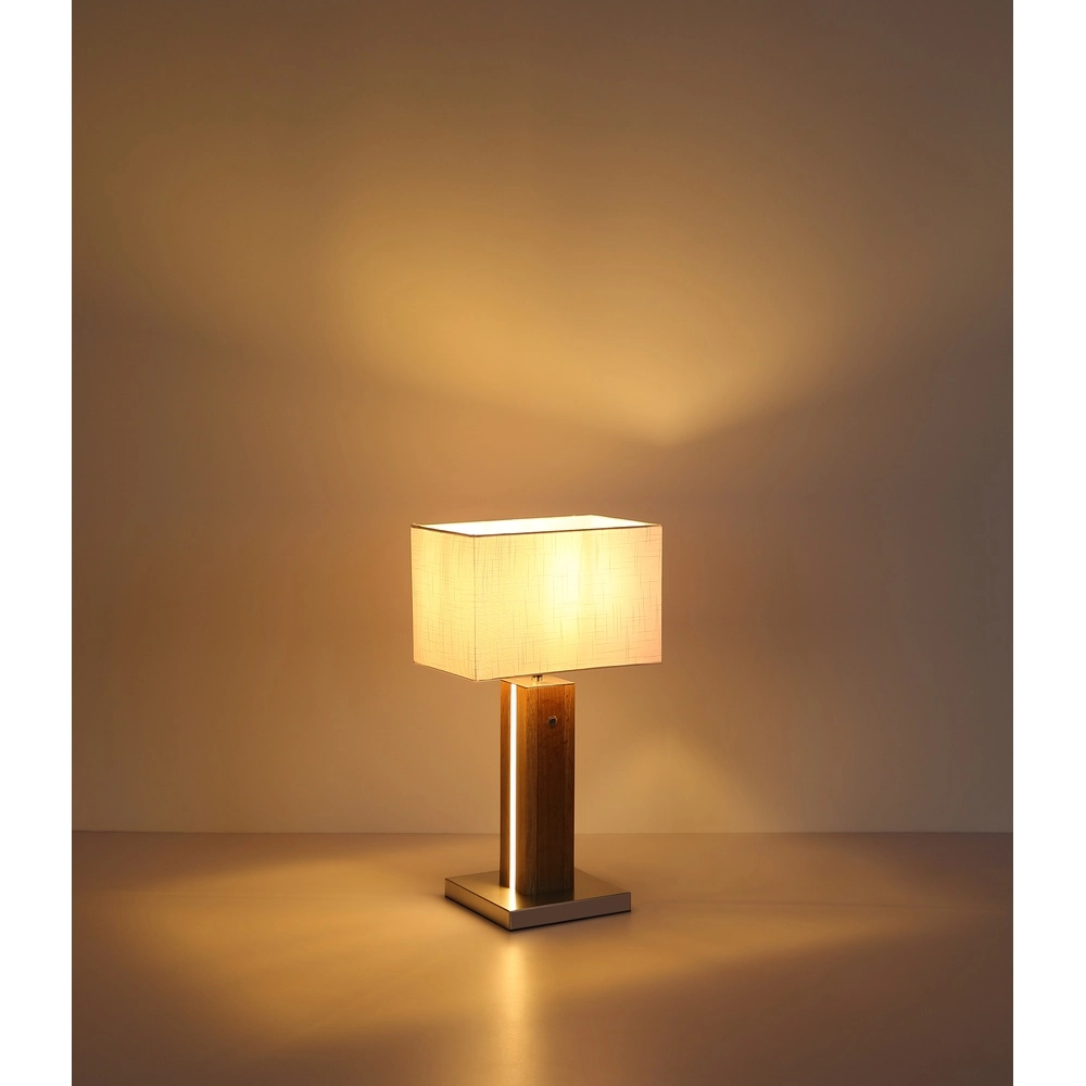 Wooden table lamp Forest with hood Globo 9007371592333
