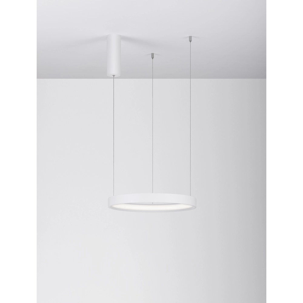 Round pendant lamp Perrine white Ø 40cm