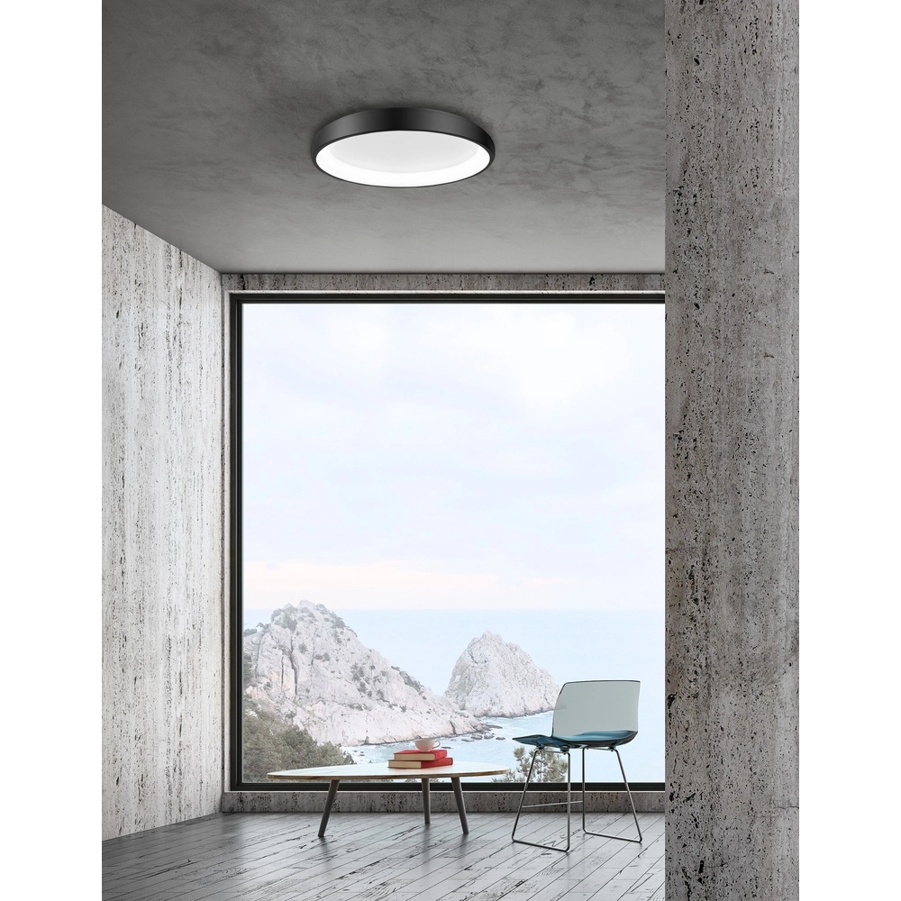 Ceiling lamp Albi black Ø 61cm Lyora 5212017414861