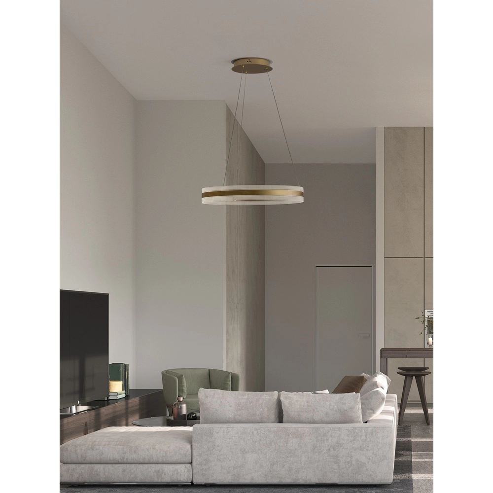 Pendant lamp Agos design gold Ø 60cm Lyora 5212017439352