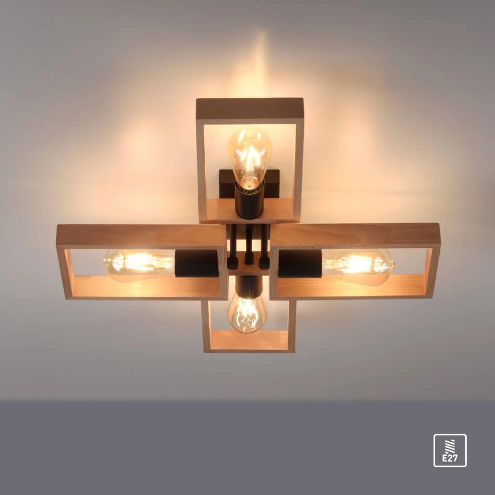 Country ceiling lamp Franky 4-light Just Light 4043689967949