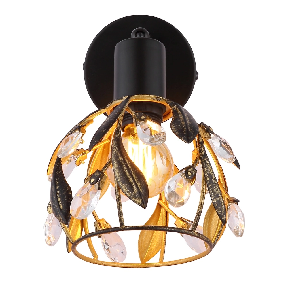 Country wall lamp Mika Black Globo 9007371522293