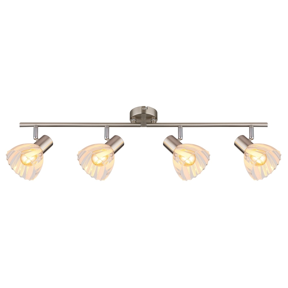 Ceiling lamp 4-lights Zachery nickel Globo 9007371522491