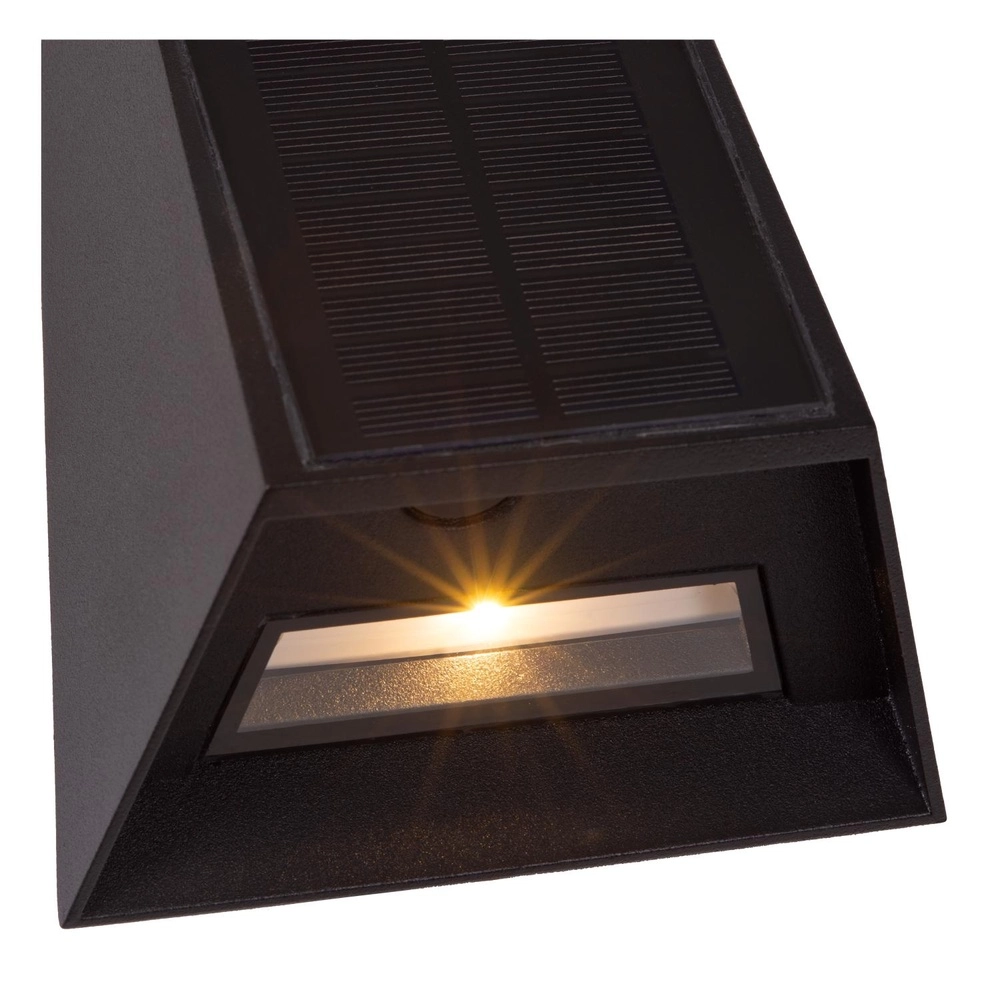 Wall lamp Luton Solar Black Lucide 5411212152107