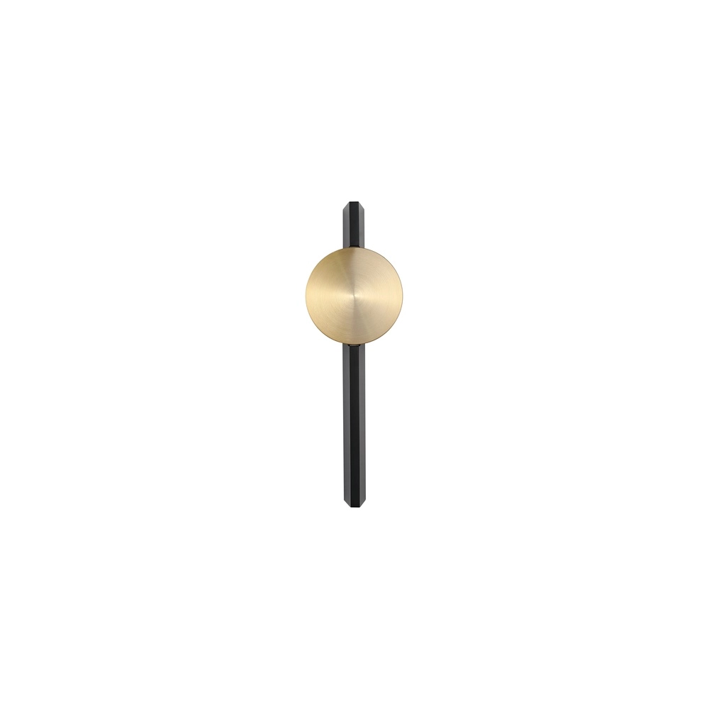 Design wall lamp Shield Black and gold Searchlight 5053423301167