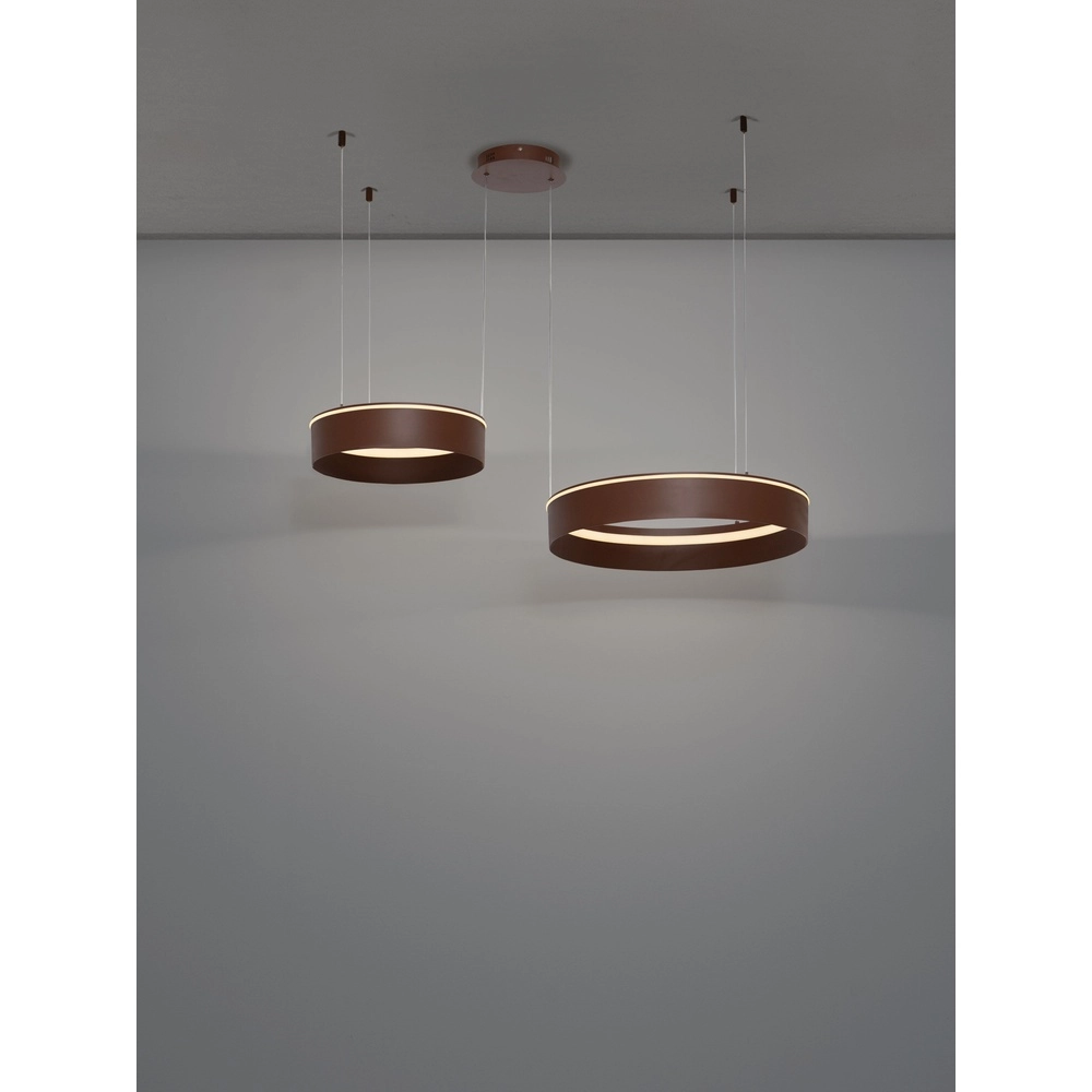 Modern pendant lamp Olivia double brown Lyora 5212017494283