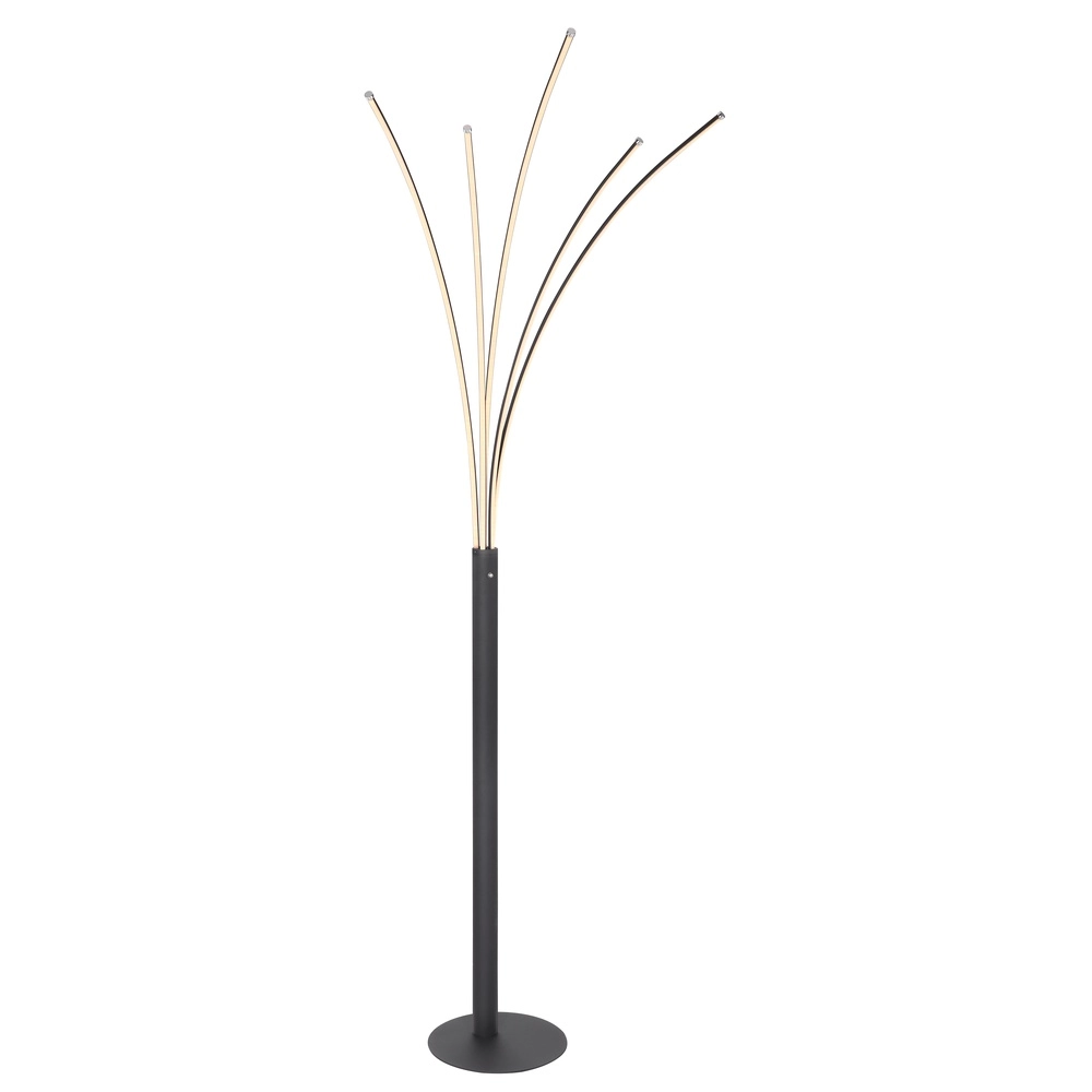 Modern floor lamp Bizzy Black