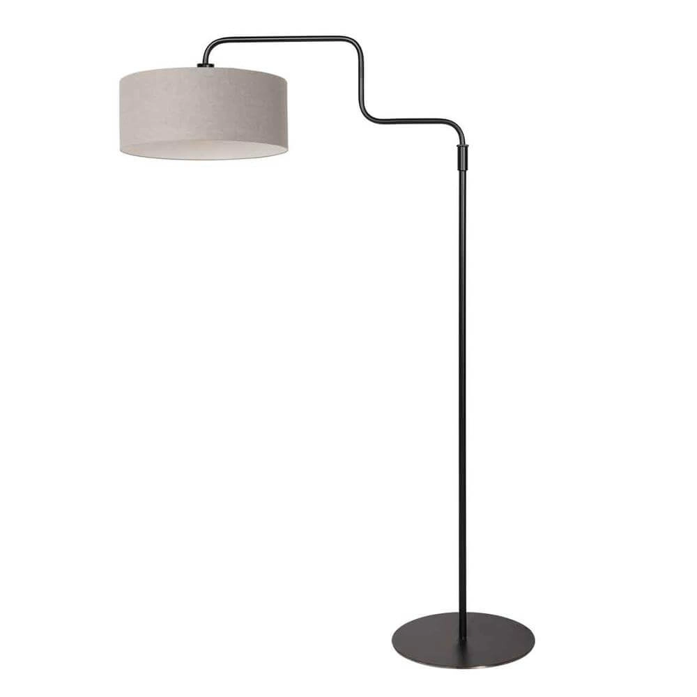 Floor lamp Bloeba black with gray hood Steinhauer 8712746176957