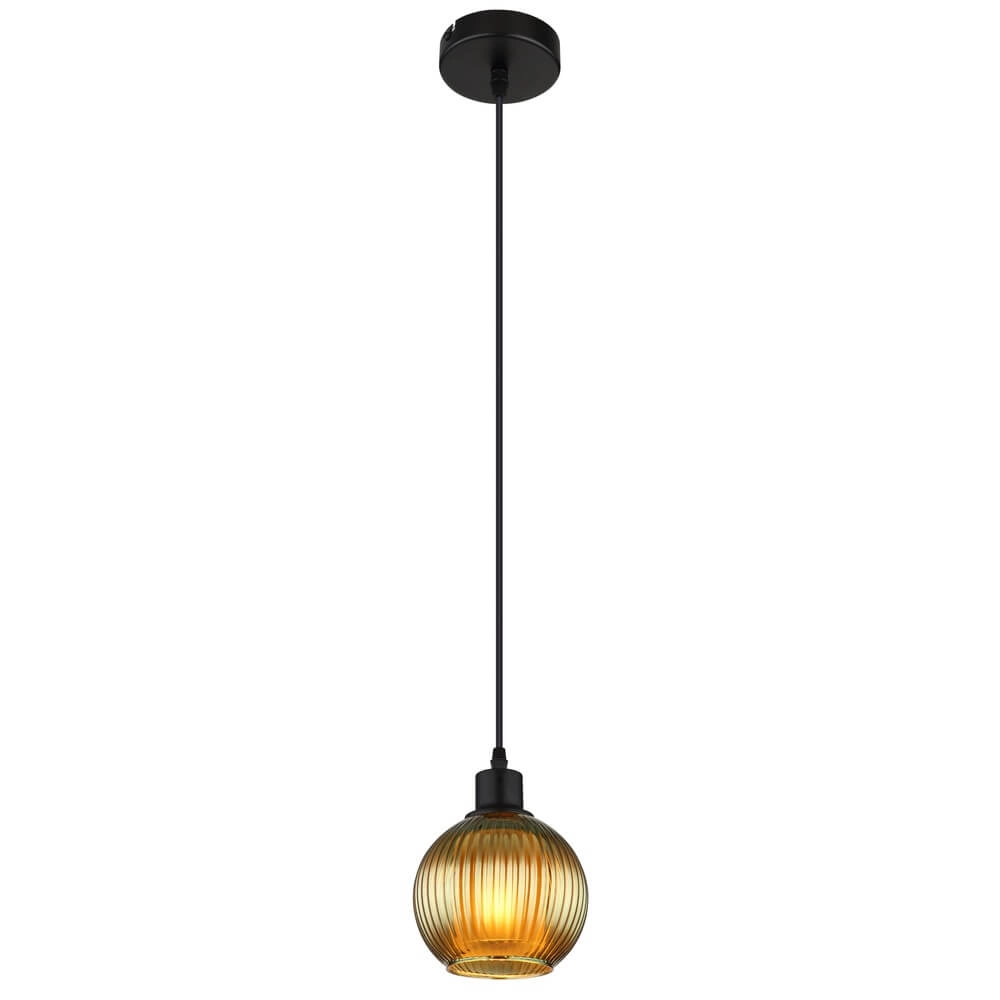 Pendant lamp Zumba green glass Ø 15cm