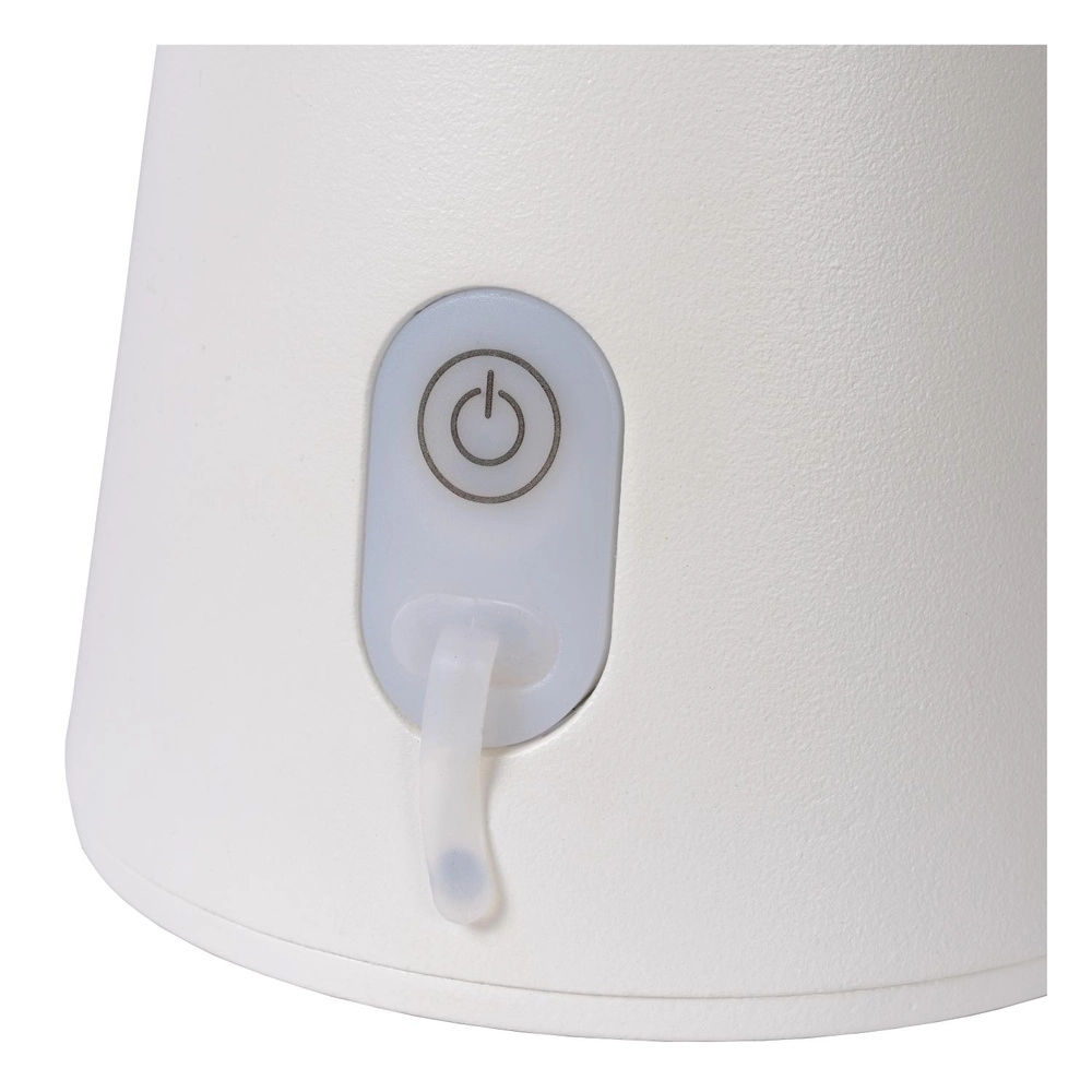 White table lamp La Donna Rechargeable Lucide 5411212271778