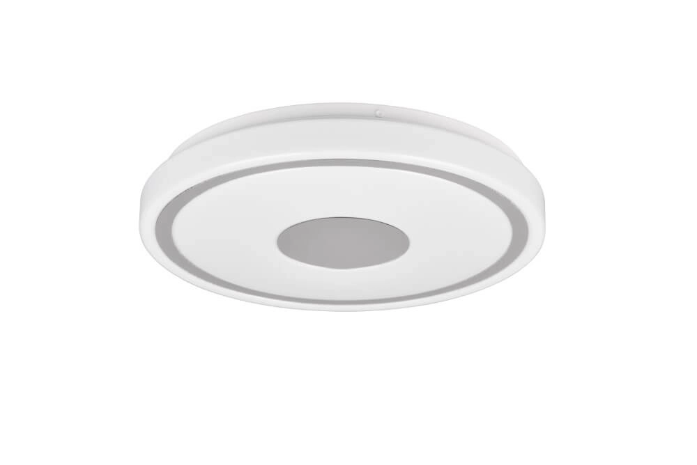 Ceiling lamp Bunda white with chrome