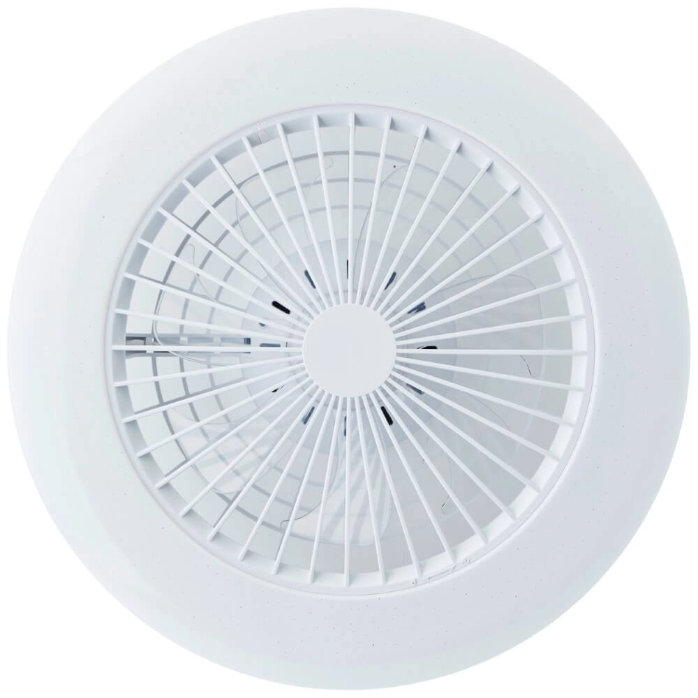 White fan Salerno with RGB function Brilliant 4004353433238